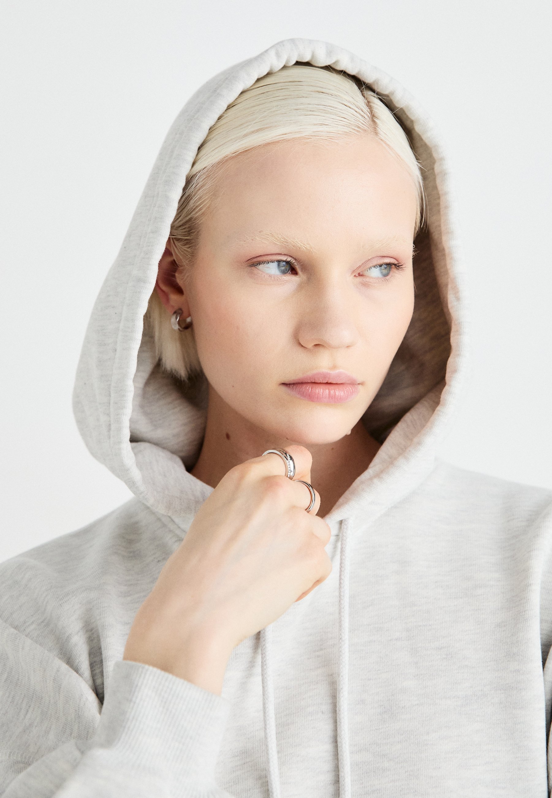 売れ筋商品|||ウィークデイ パーカー・スウェットシャツ レディース アウター IRINA HEAVY HOODIE - Sweatshirt - grey melange Weekday IRINA HEAVY HOODIE - Sweatshirt - grey melange/black