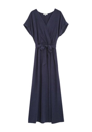 LONGUE PORTEFEUILLE POLLEN - Vestito lungo - marine