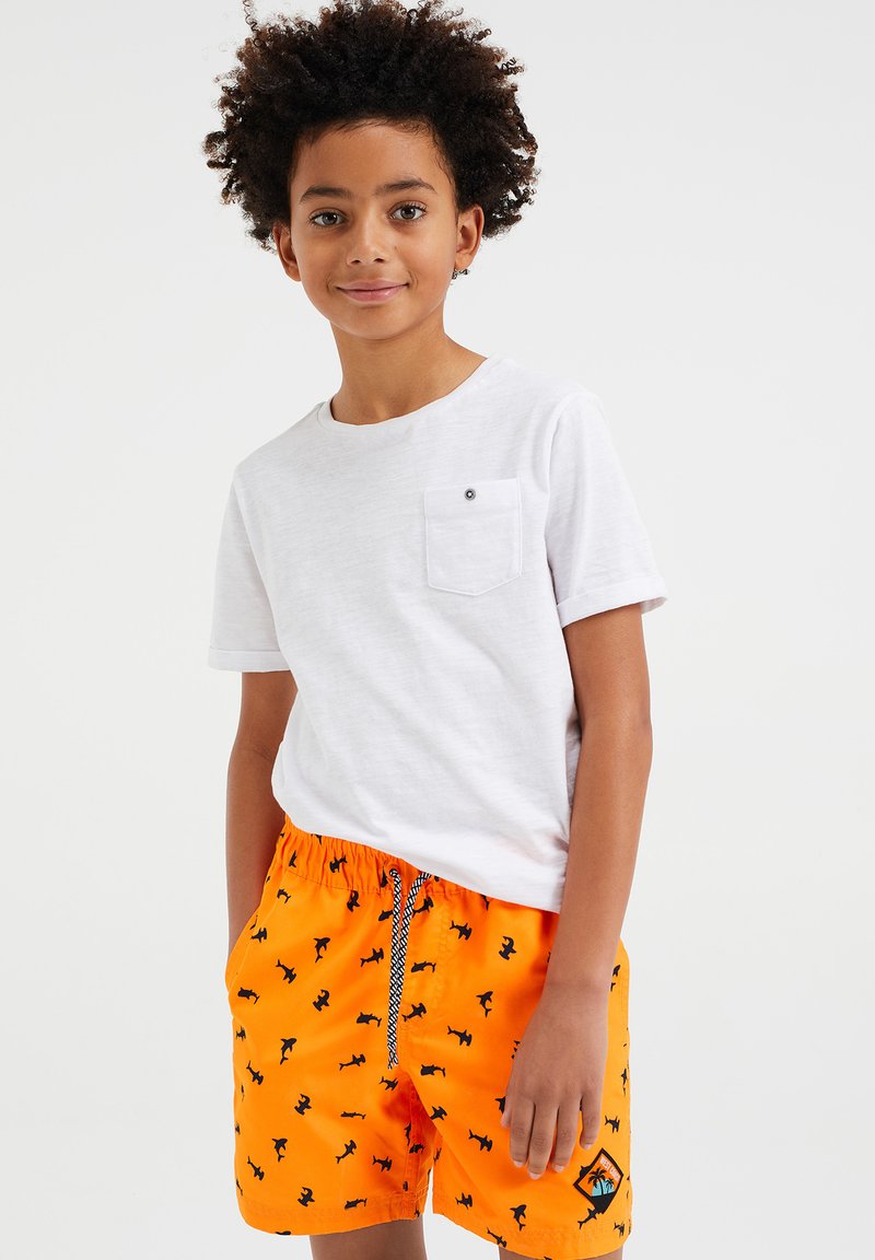 Kinder Bikinis | WE Fashion Badeshorts orange - OQ62431 Kinder Bikinis | WE Fashion Badeshorts orange - OQ62431
