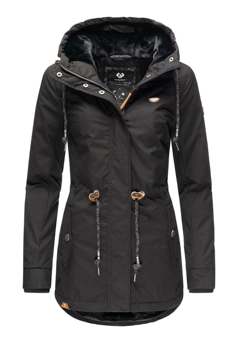 Ragwear MONADIS - Vinterkåpe / -frakk - schwarz