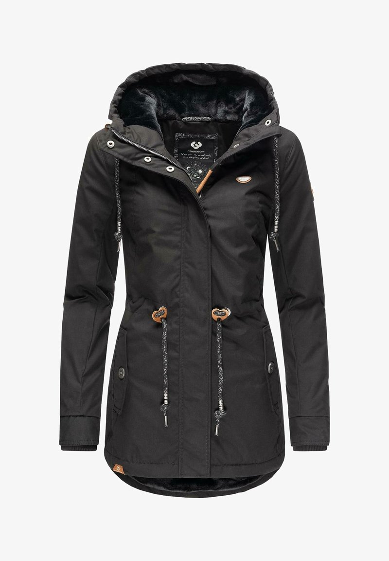 Ragwear MONADIS - Vinterkåpe / -frakk - schwarz