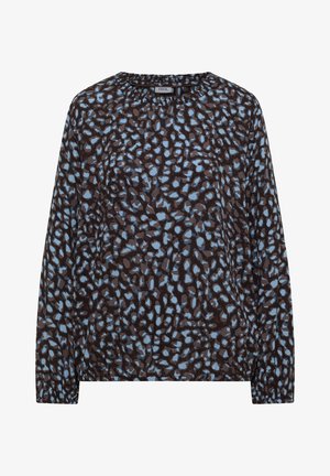 Cecil, LANGARM BLUSE MIT MINIMAL PRINT - Blouse - raw chocolate brown