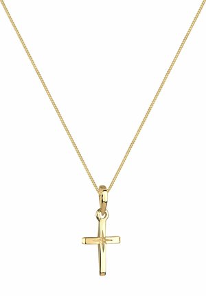 CROSS STAR - Necklace - gold-coloured