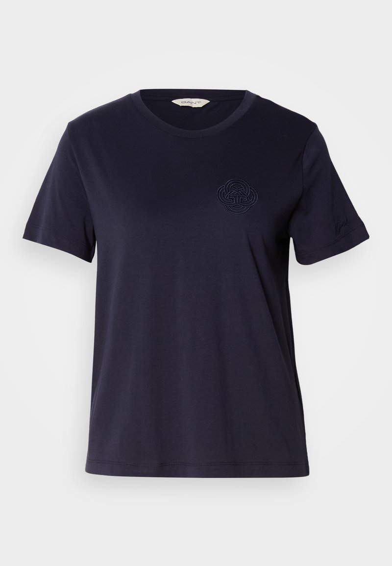 Gant T-shirt basic donkerblauw