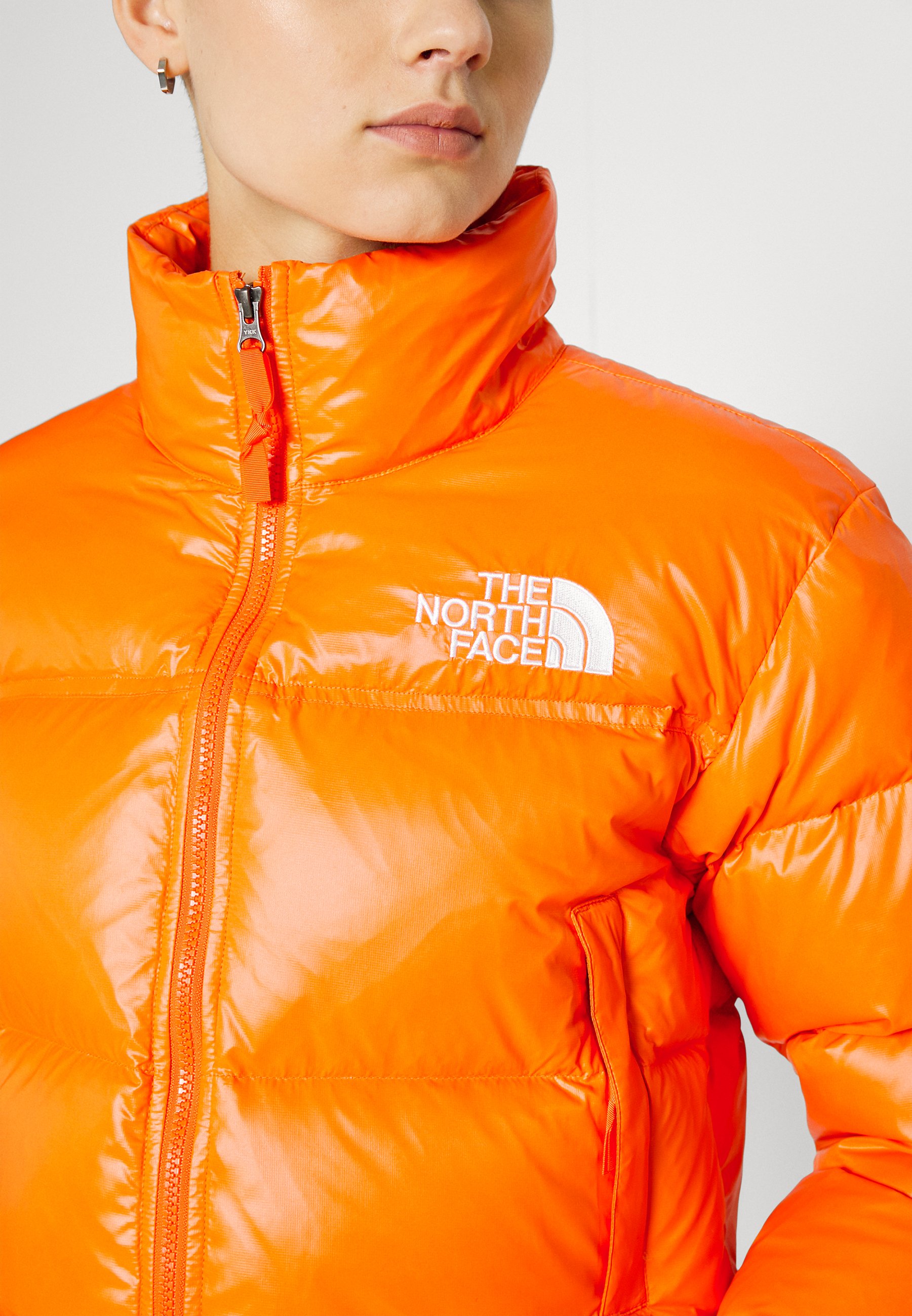 SHORT JACKET - Down jacket - red orange 