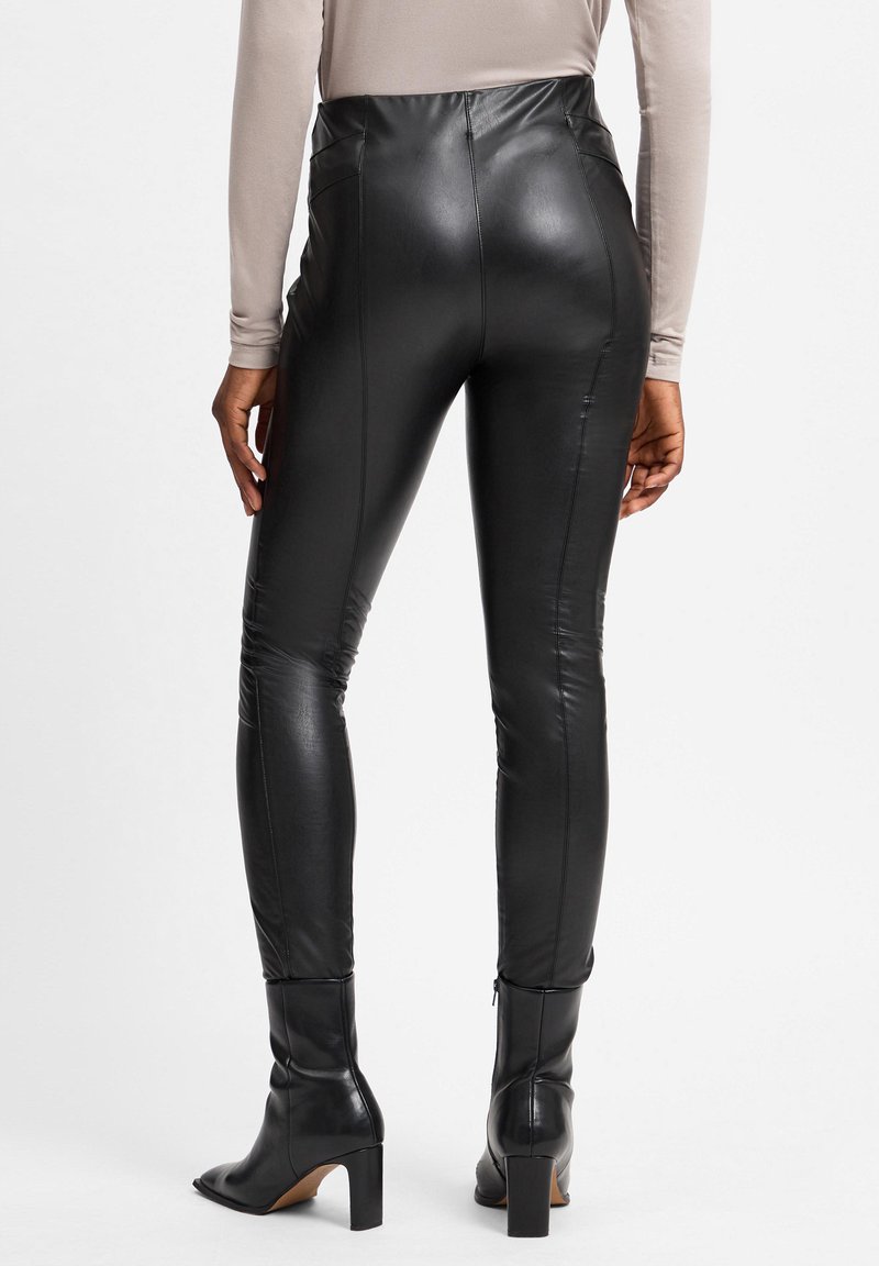 comma Leggings Trousers schwarz/black Zalando