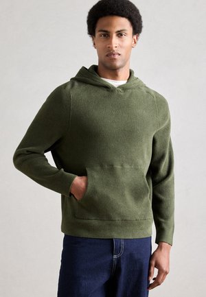 Marc O'Polo DENIM LONGSLEEVE - Sweatshirt com capuz - swamp green
