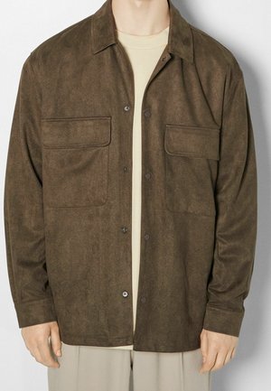Veste en similicuir - brown
