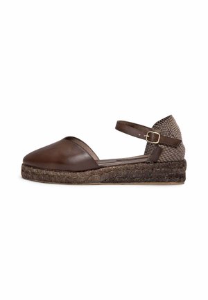 MiMao, PRAVIA - Sandalias de cuña - marrón