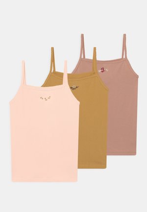 CUE STRAP GIRL 3 PACK - Tílko - rosy/roebuck/mustard