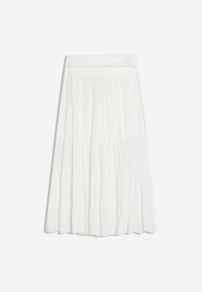 Jupe blanche élégante avec fente latérale pour femme grande taille | Mode en ligne | SHEIN ANCE