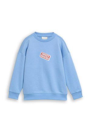 TOM TAILOR TOM TAILOR STRICK & SWEATSHIRTS OVERSIZE SWEATSHIRT MIT RÜCKENPRINT - Sweatshirt - light blue