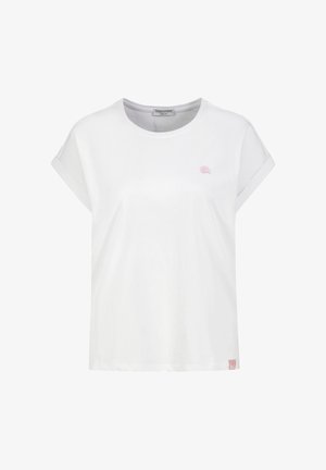 Eight 2 Nine, EIGHT 2 NINE T-SHIRT MIT KLEINER STICKEREI - T-Shirt basic - white