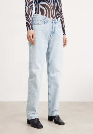 LOW RISE STRAIGHT - Traperice ravnih nogavica - denim light