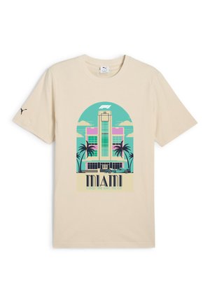 MIAMI GP FORMULA - Print T-shirt - beige
