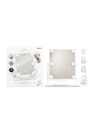 GLAM & GROOVE HOLLYWOOD VANITY MIRROR WITH BLUETOOTH SPEAKERS. - Make-upspiegel - white