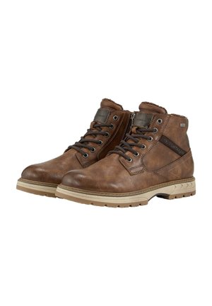 Lace-up ankle boots - rust