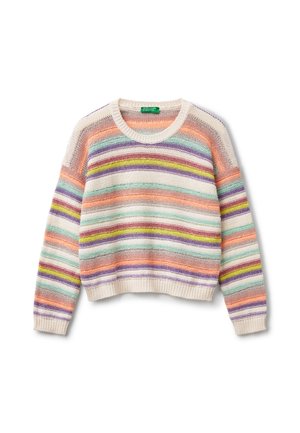 STRIPED - Jumper - white