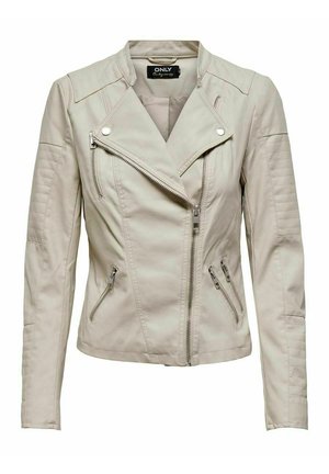 ONLY ONLAVA BIKER OTW NOOS - Kunstnahast jakk - silver lining