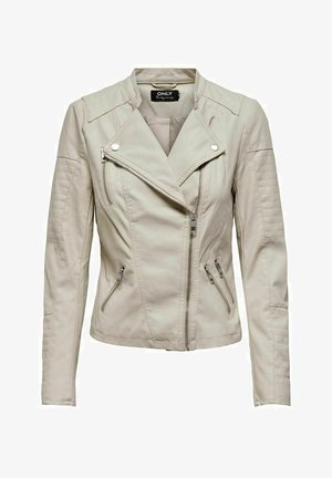 ONLY ONLAVA BIKER OTW NOOS - Kunstnahast jakk - silver lining