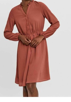 Abito a camicia - cognac