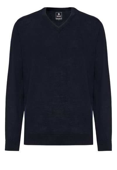 Boggi Milano V-NECK - Pullover - navy blue