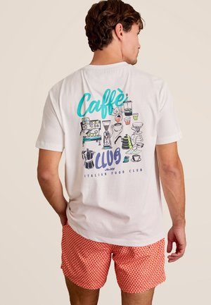 ITALIAN FOOD LOVER - T-shirt imprimé - white