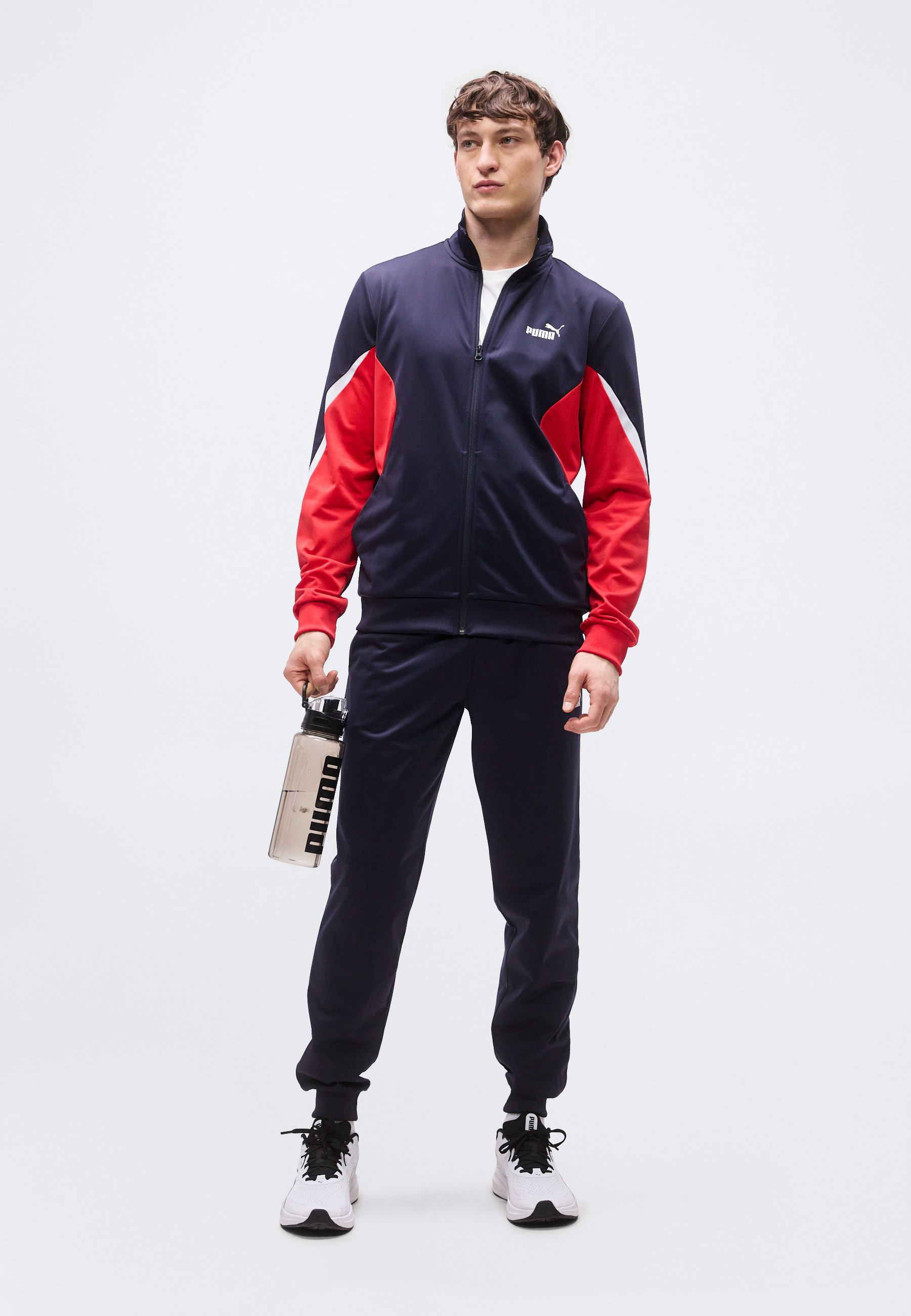 Puma ESS BLOCK POLY SUIT SET - Tracksuit - new navy/dark blue