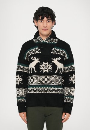 LONG SLEEVE PULLOVER - Pulover - black