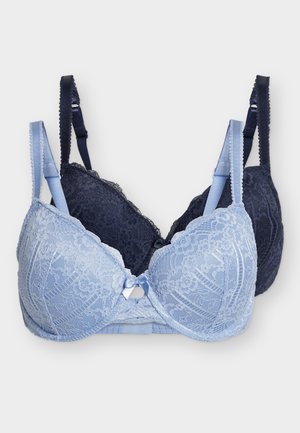 DORINA 2 PACK - Reggiseno con ferretto - lilac/ink