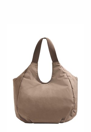 SHOPPER WITH CONTRASTING HANDLE  - Shopper - brown