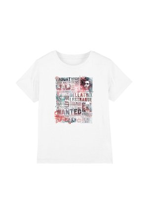 Warner Brothers, HARRY POTTER DEATH EATERS MOST WANTED NEWS CLIPPINGS UNISEX - Print T-shirt - white