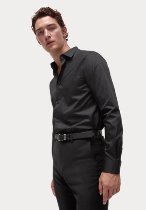 REGULAR FIT EASY IRON PURE - Overhemd - black