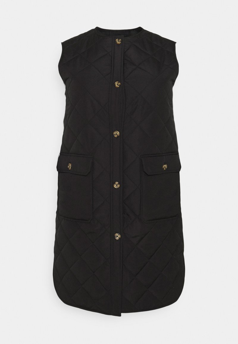 ONLY Carmakoma CARNAYRA QUILT VEST - Colete - black