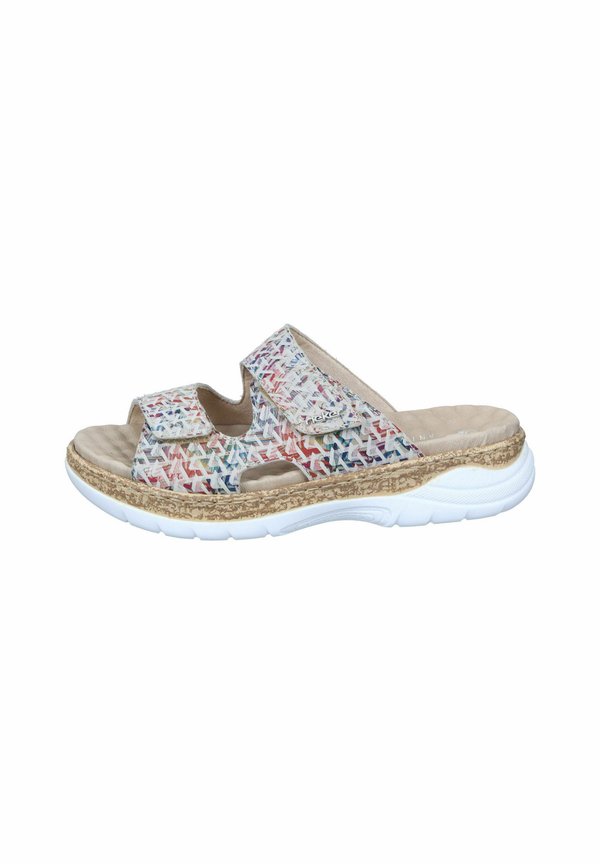 Pantolette flach - multicolor