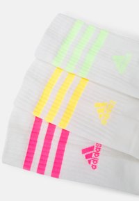 adidas Performance UNISEX 3 PACK - Sports socks - white/lucid pink/green spark