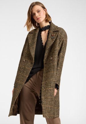 CAPPOTTO IN GALLES CON SPILLA - Mantel - marrone