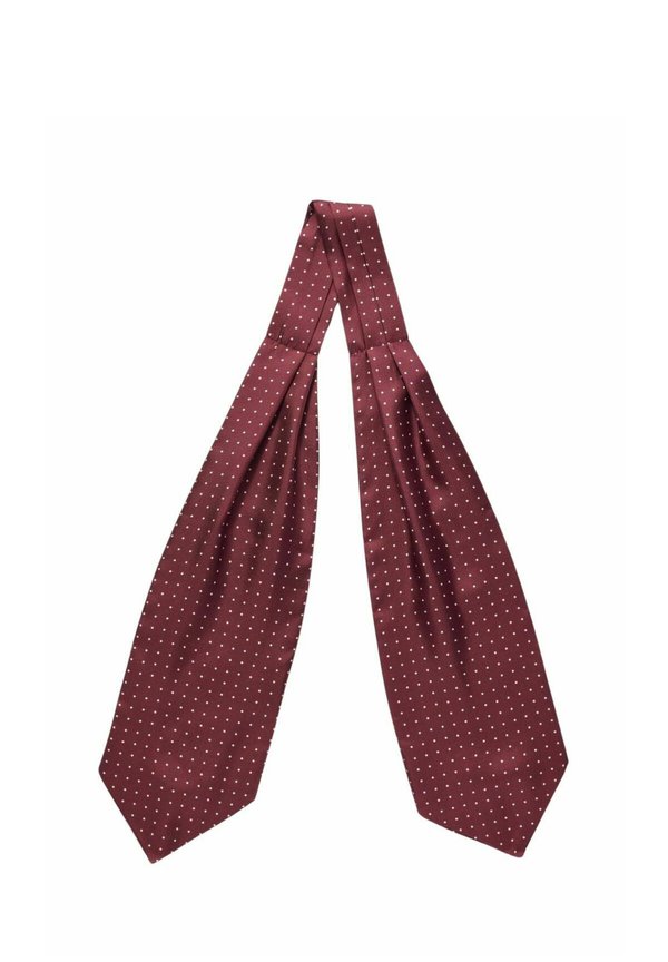 DOTTED ASCOT - Krawatte - burgundy