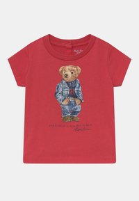 Polo Ralph Lauren Triko s potiskem - starboard red