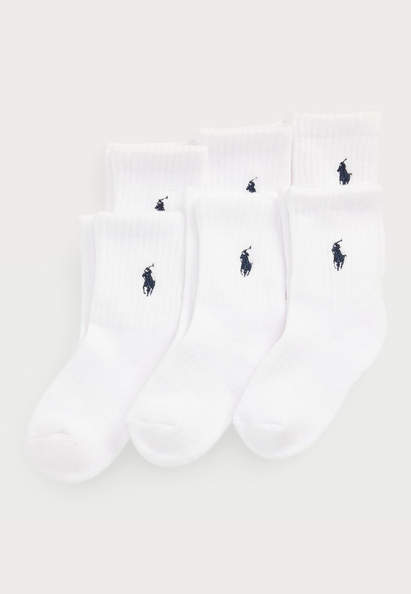 Polo Ralph Lauren - ATHLETIC CREW SOCK 6 PACK UNISEX - Chaussettes - white, Agrandir