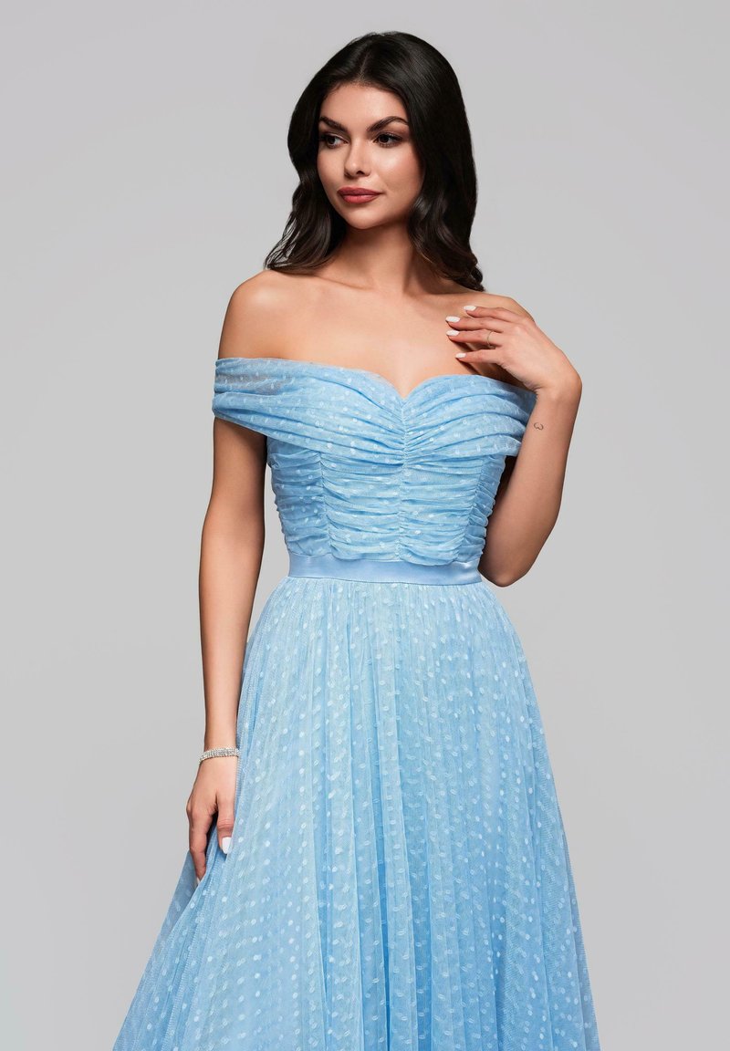 sachin and babi light blue dress Women's Light turquoise Smocked Off-the-Shoulder Dress main image 1