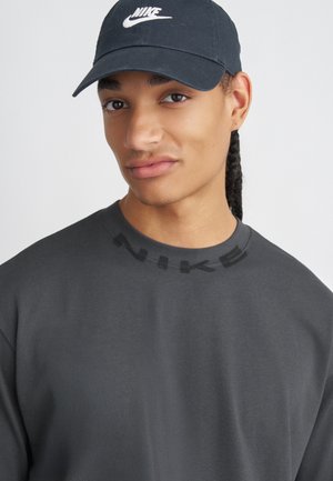 TEE COLLAR PRINT - Tričko s potlačou - anthracite