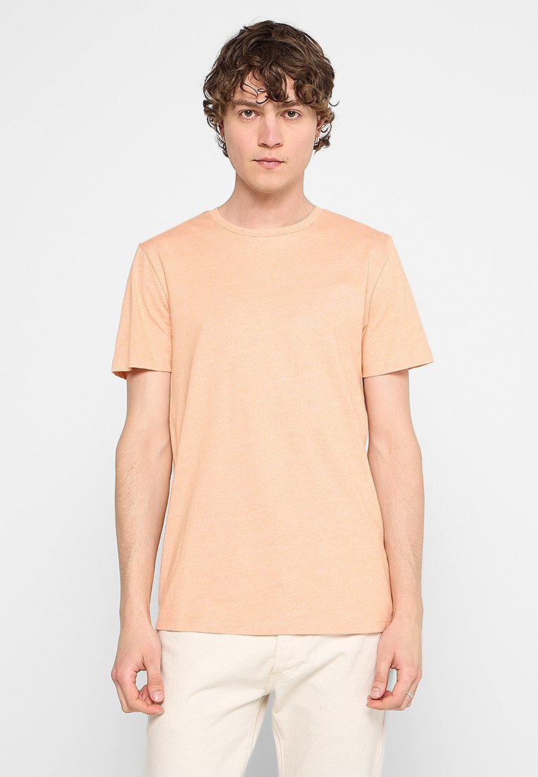 Selected Homme T-shirt basic abrikoos