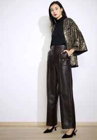 LolaLiza KIMONO WITH SEQUINS - Skraistė  - black