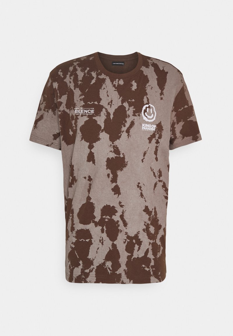 Rethink Stat REGULAR FIT UNISEX Print T shirt Brown Zalando de