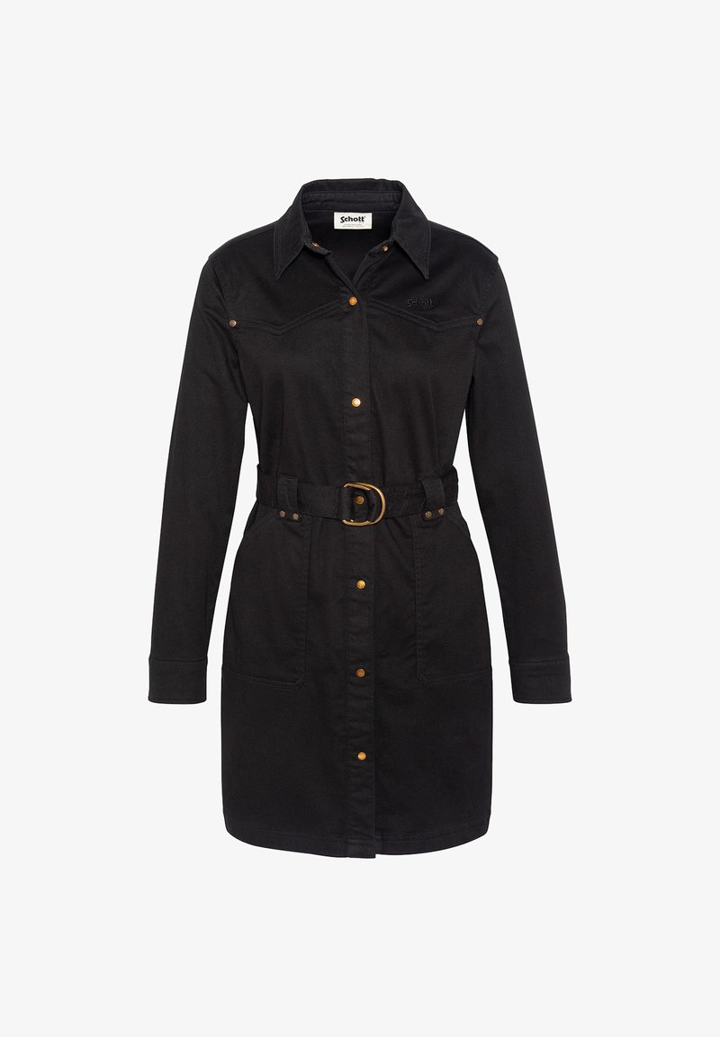 Schott WESTERN - Robe chemise - noir