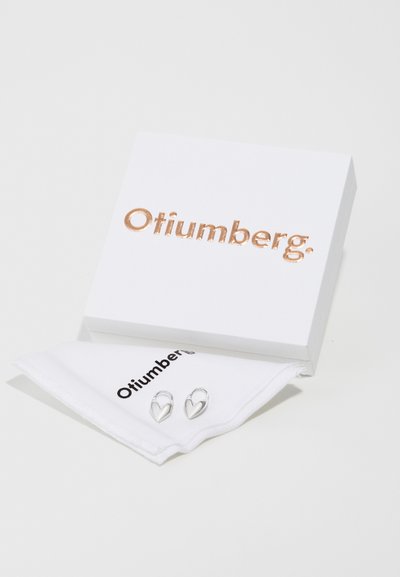 Otiumberg ROSCIDA HEART HOOPS - Korvakorut - silver-coloured
