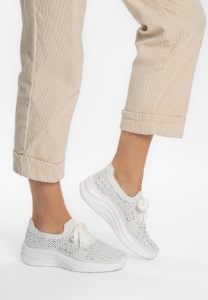 ara SNEAKER - Sneaker low - eggwhite silber