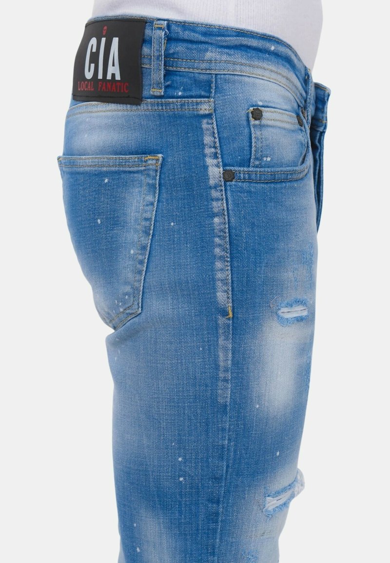 Local Fanatic RIPPED - Slim fit jeans - blauw - Zalando.nl