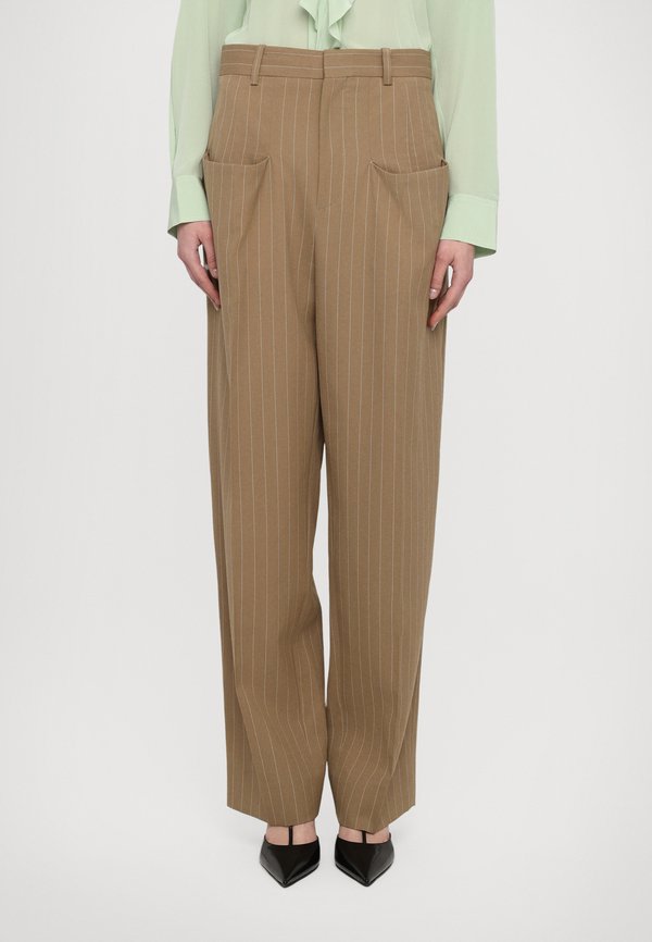 STRUCTURED POCKET  - Trousers - sandstorm